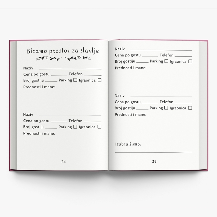 Personalizovani planer za prvi rođendan - Venčić 5