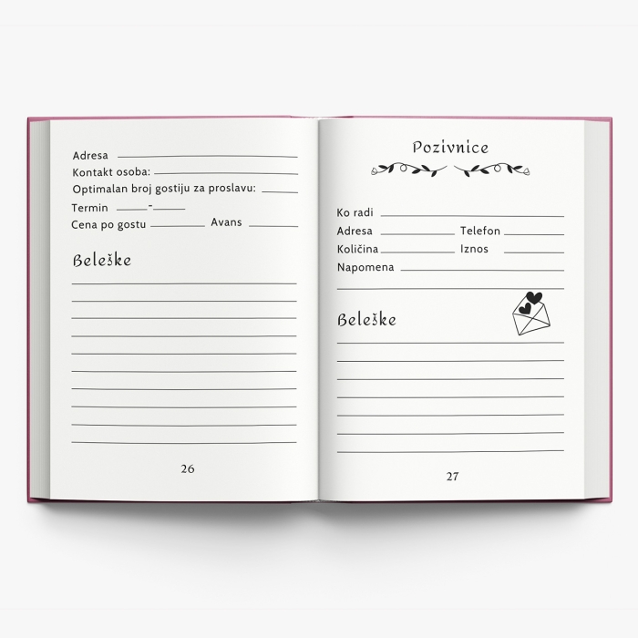 Personalizovani planer za prvi rođendan - Venčić 6