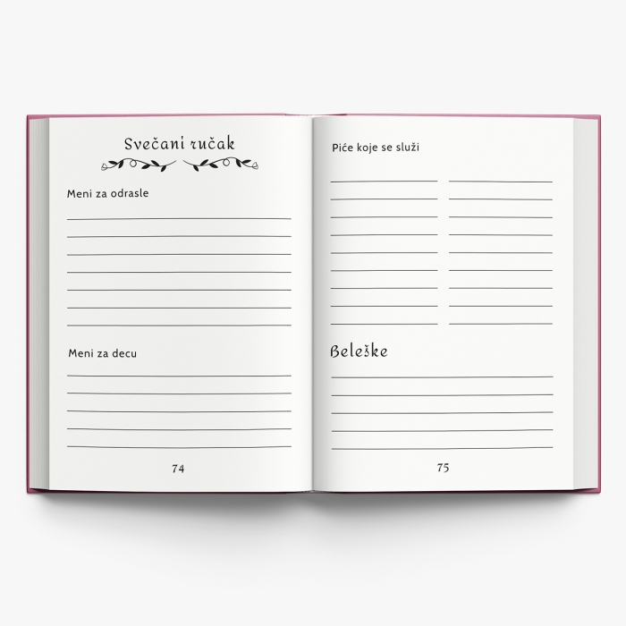 Personalizovani planer za prvi rođendan - Venčić 11